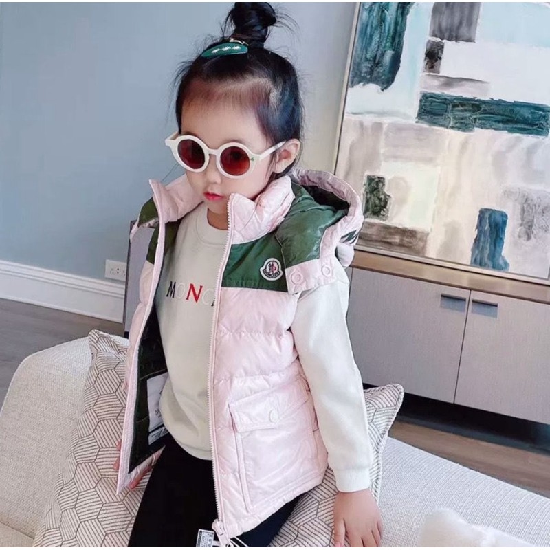 モンクレール 冬ダウンベスト 子供 monclerベスト 厚手 ダウ キッズ