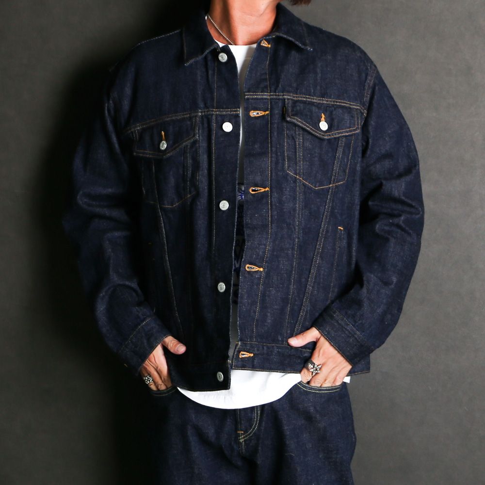 CALEE - 【ラスト1点-サイズL】 VINTAGE REPRODUCT 3RD TYPE DENIM