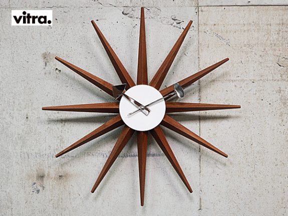 vitra】ヴィトラ Sunburst Clock サンバースト クロック ジョージ