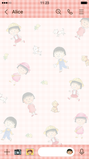 新作LINE着せかえ「ちびまる子ちゃん原作 さくらももこ」が登場