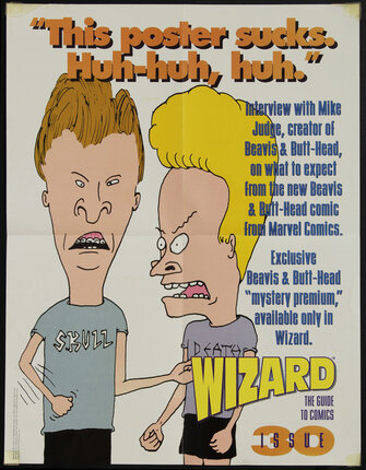 Beavis and Butthead ポスター Vintage MTV ☆Beavis and Butthead