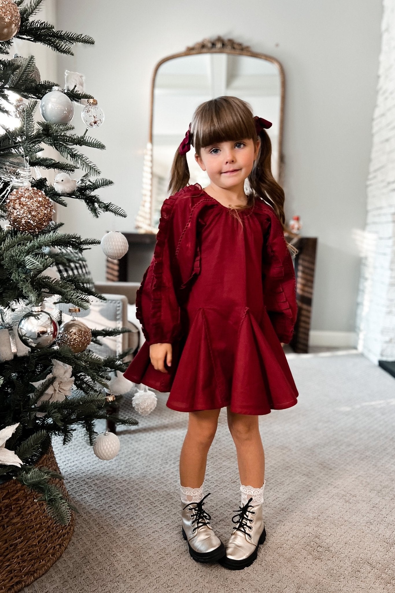 Day Dreamer Dress - Cherry Bloom – Chloé and Amélie