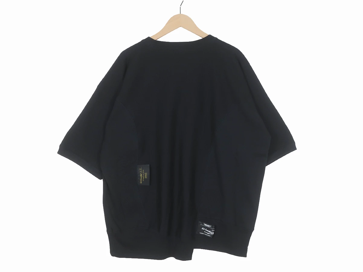 UNDERCOVER アンダーカバー】10ozChampion裏毛ビーズ刺繍切替半袖PO