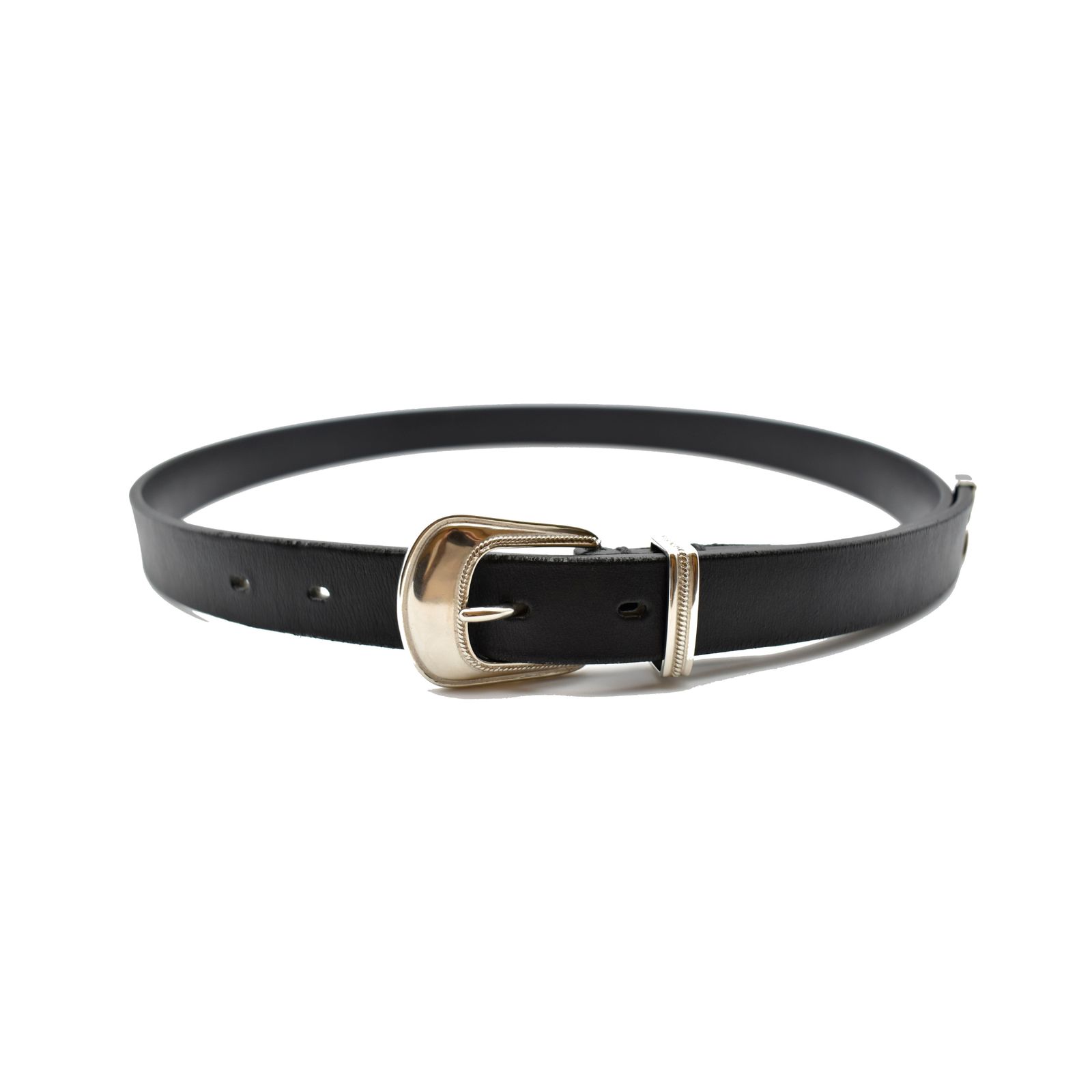 MINEDENIM - Western Leather Belt （BLK） / ウエスタン レザー