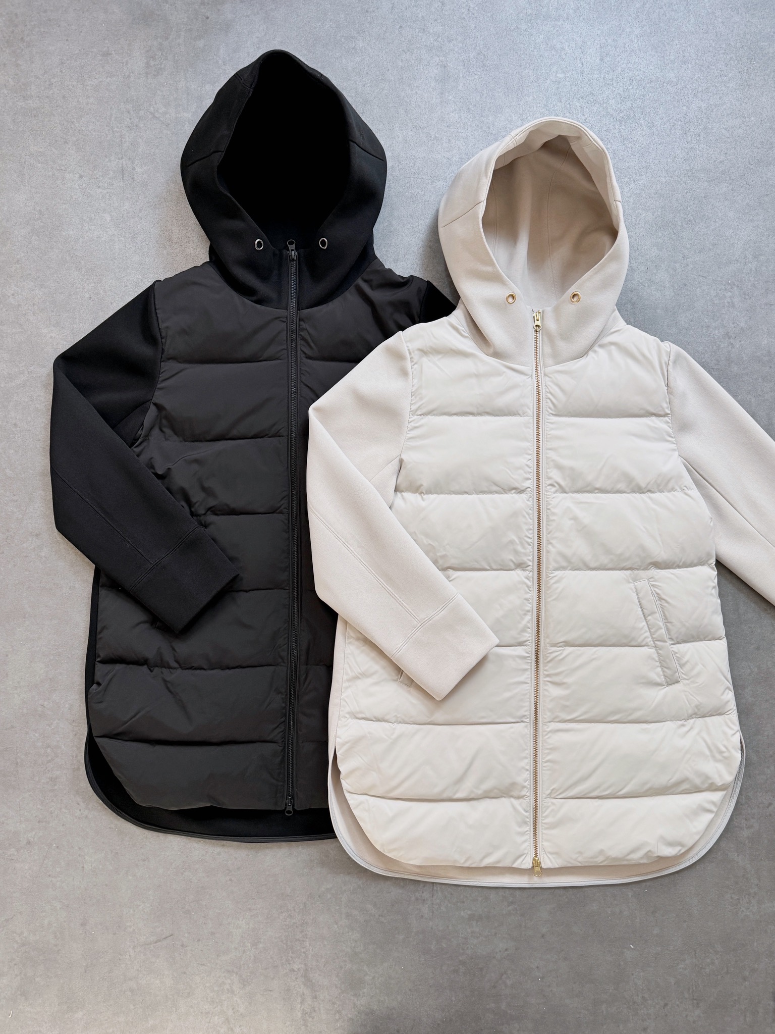 SELECT(セレクト) フードダウン異素材切り替えコート｜Praise / trois