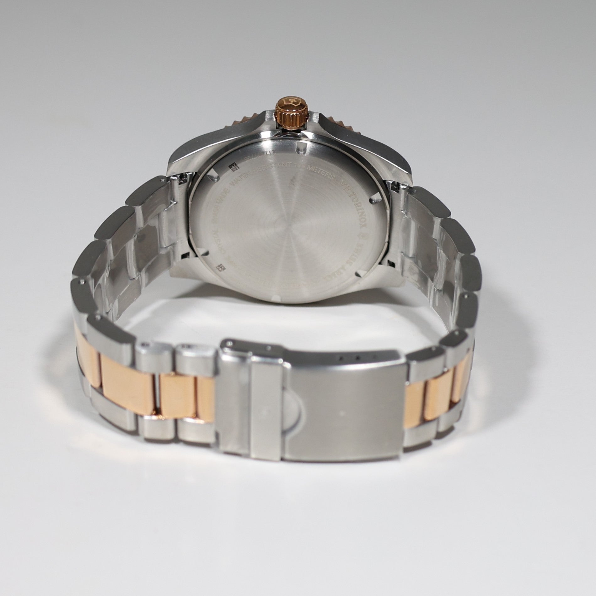 Victorinox Maverick Two Tone Rose Gold Brown Dial Men's Watch