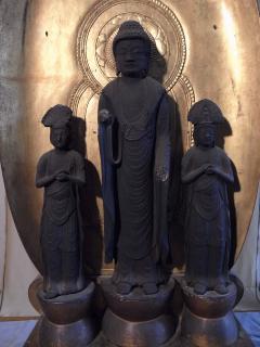 銅造阿弥陀如来及び両脇侍立像 - 松本市ホームページ