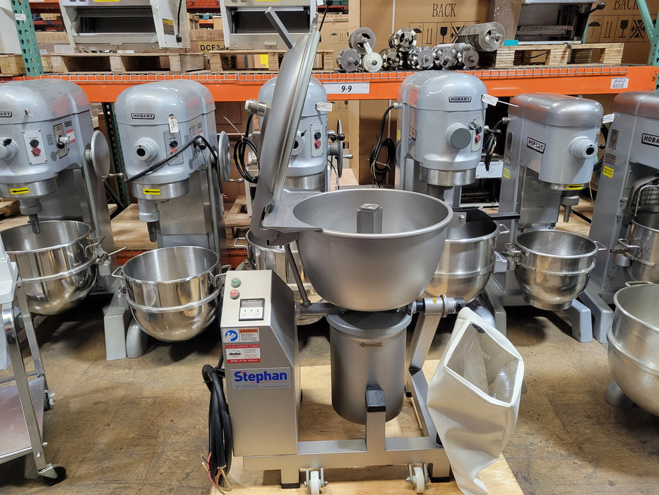 Used Stephan VCM 44 A/1 Vertical Mixer W/ Dough Blade, 3 Phase