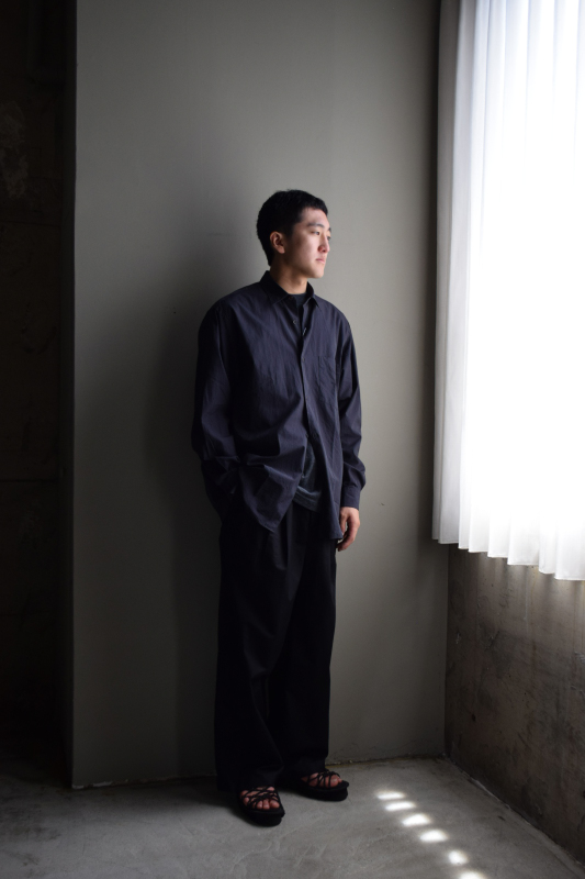 COMOLI (コモリ) コモリシャツ [NAVY]