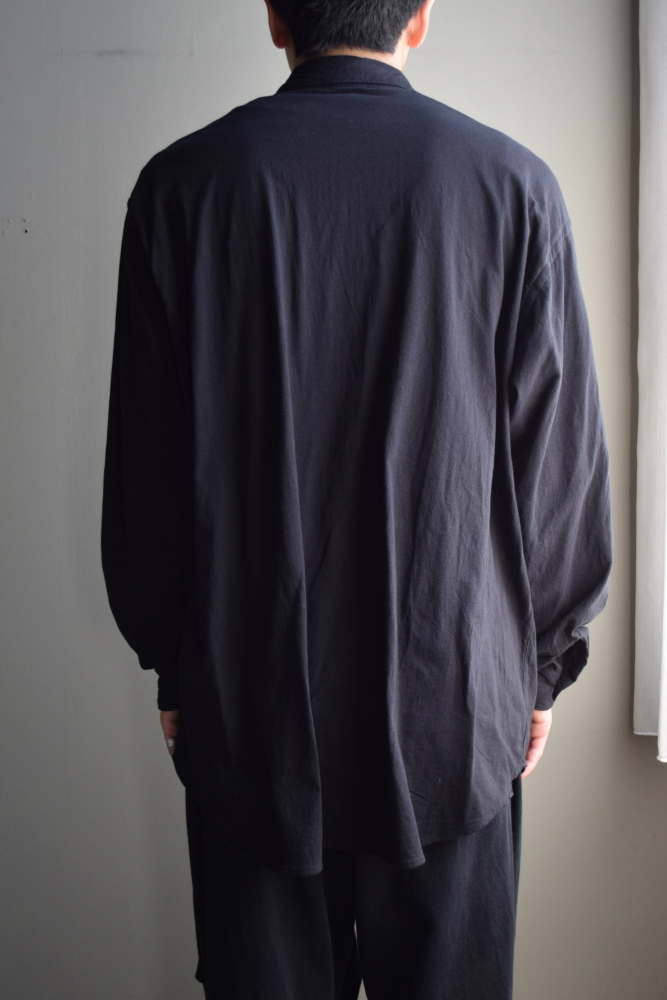 COMOLI (コモリ) ジャージ コモリシャツ [BLACK]