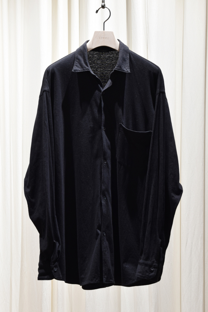 COMOLI (コモリ) ジャージ コモリシャツ [BLACK]