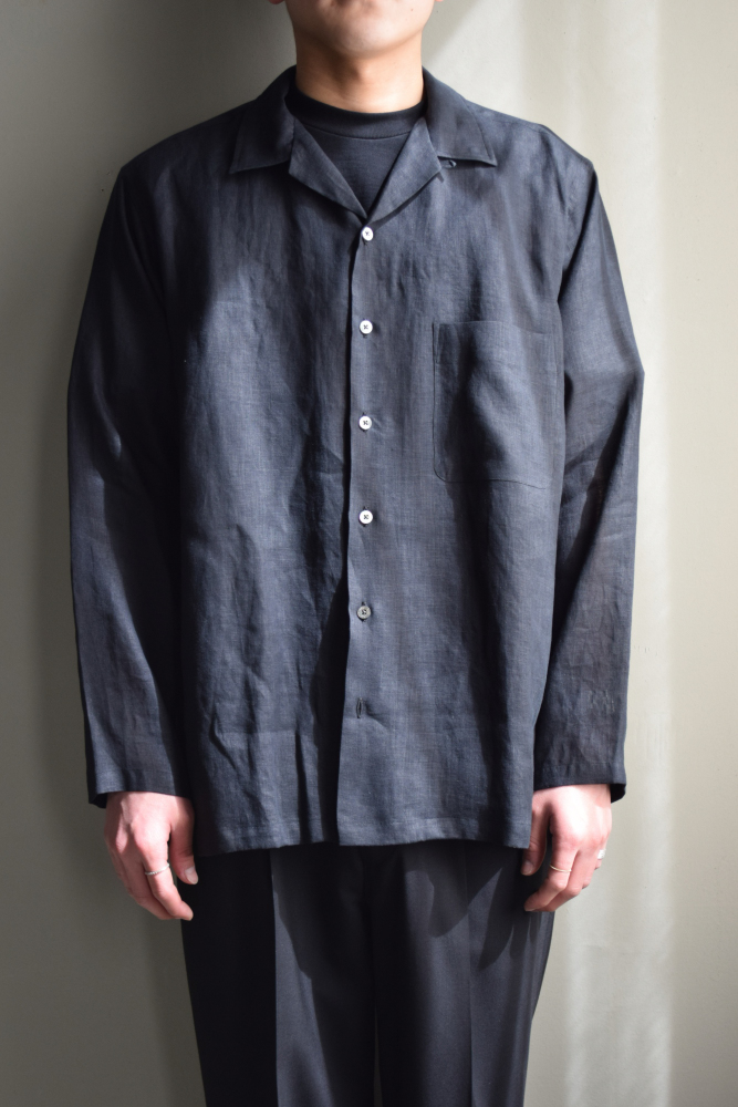 MARKAWARE (マーカウェア) HEMP SHIRTING COMFORT FIT OPEN COLLAR