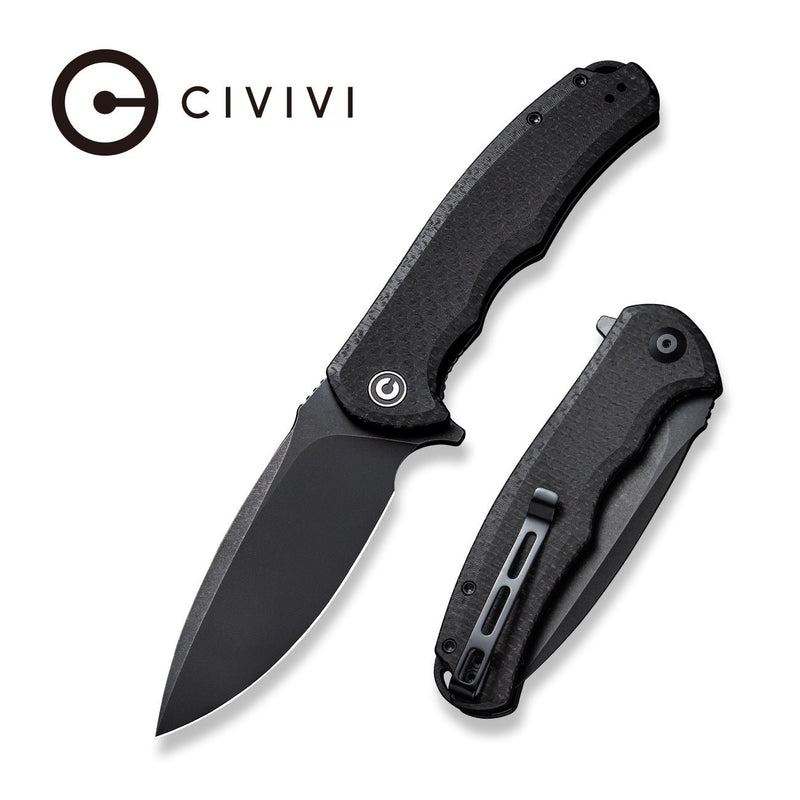 CIVIVI Praxis Flipper Knife Micarta Handle 9Cr18MoV Blade