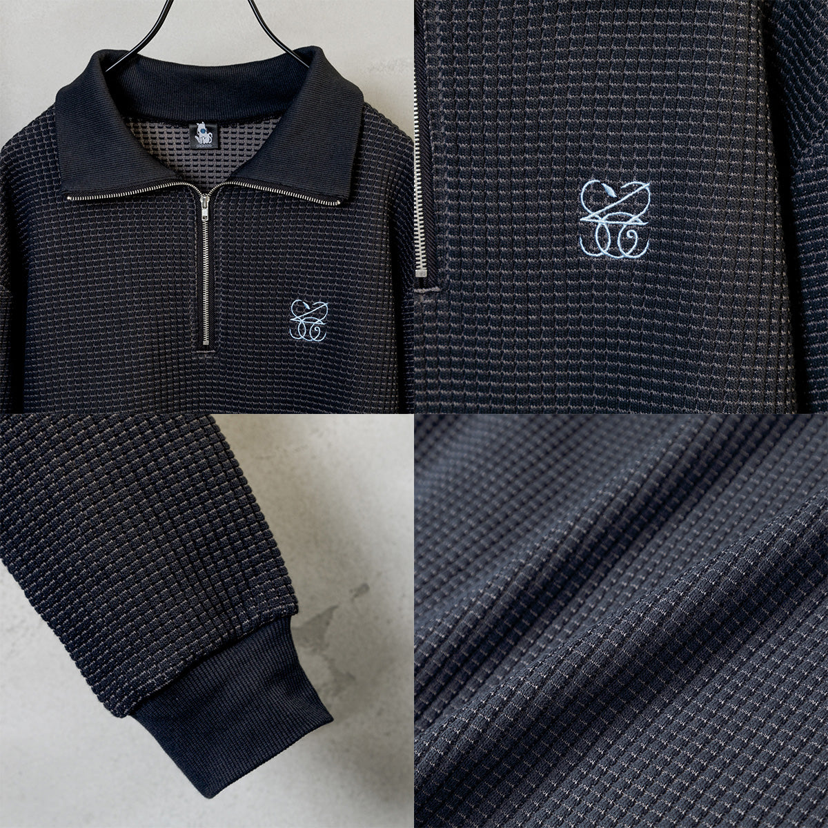 cielkocka】ハーフジップシャツ