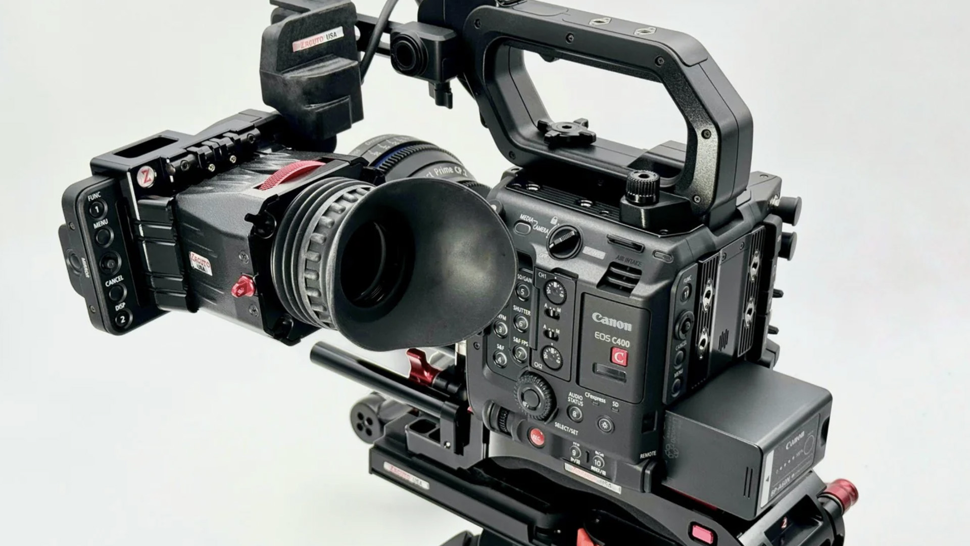 ZacutoがZ-ファインダーとキヤノンEOS C400用Z-ファインダーフレームを