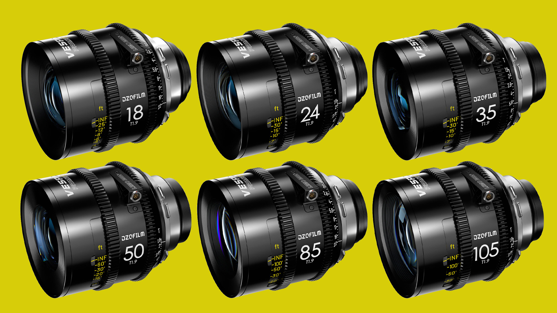 DZOFILM Vespid2 Full-Frame Primes Announced with Faster Apertures