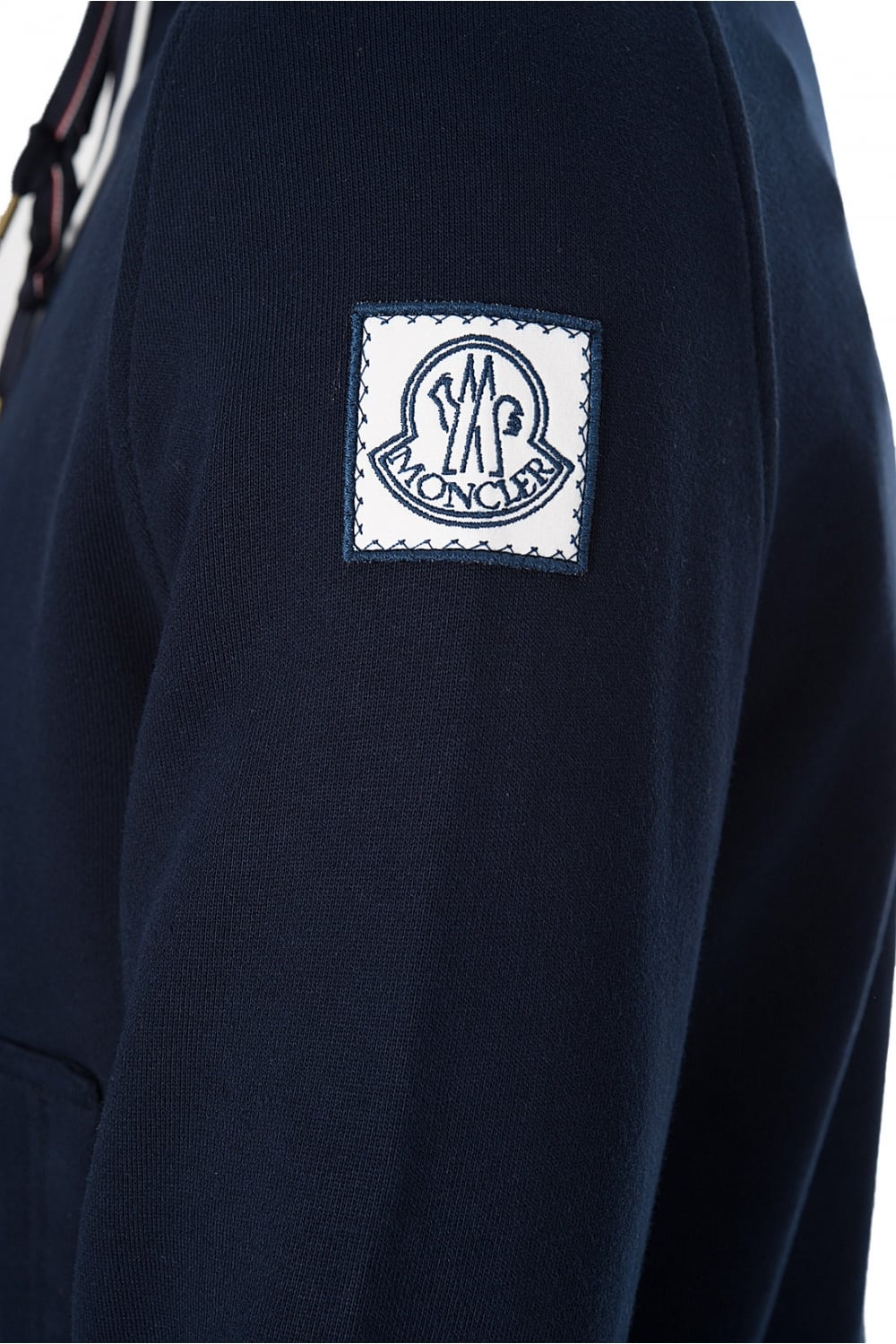 MONCLER Moncler Gamme Bleu Zip Through Hooded Top Navy - Clothing