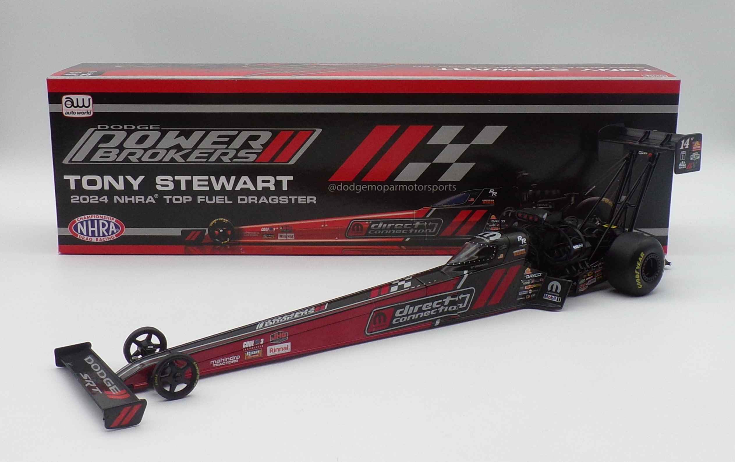 Tony Stewart 2024 Mopar Top Fuel Dragster 1:24 NHRA Diecast