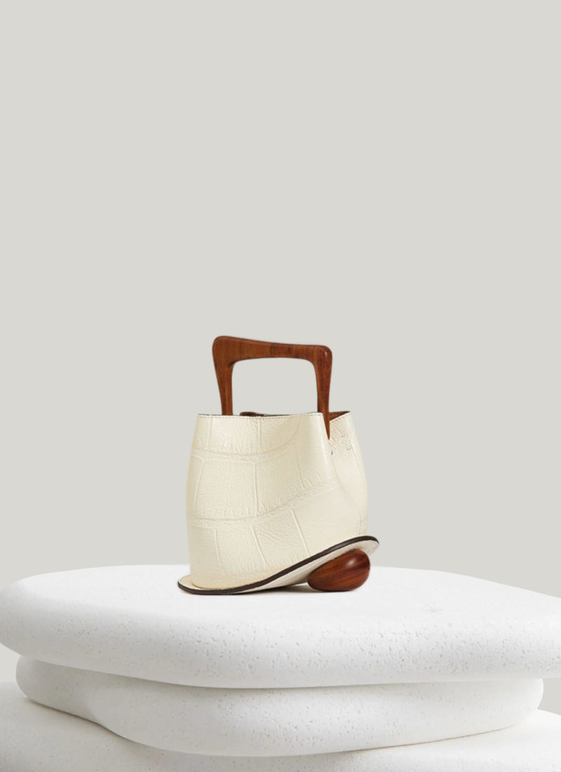 Ozzy Mini Bag - Croco Latte | CULBIA