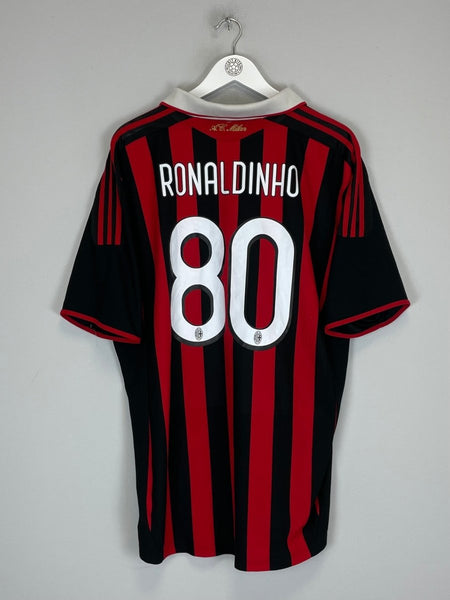 2009/10 AC MILAN RONALDINHO #80 HOME SHIRT (XXL) ADIDAS – Cult Kits