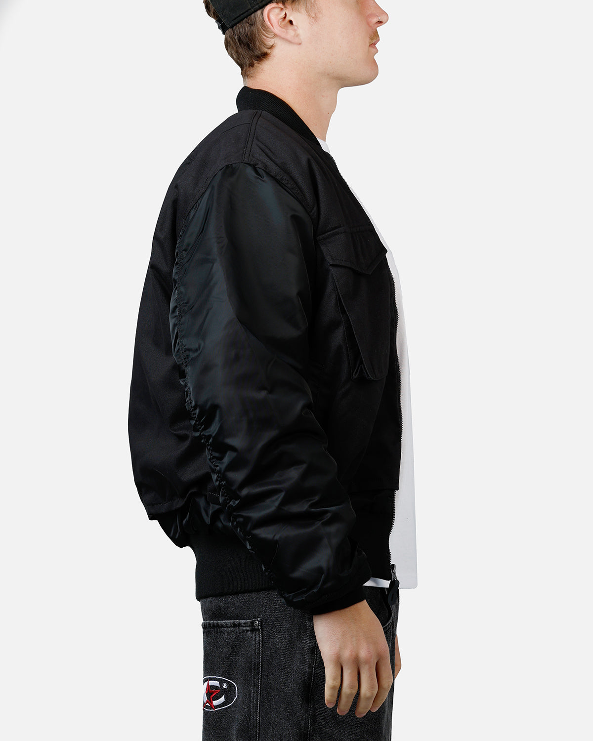 Alpha Industries MA-1 Mixed Cotton Jacket Black | Culture Kings US