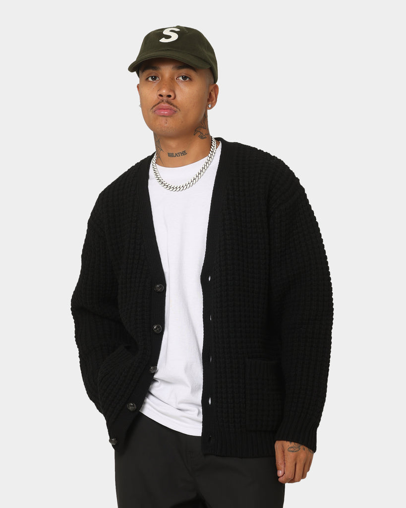 Supreme Waffle Knit Cardigan Black | Culture Kings US