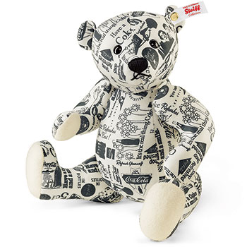 Steiff Coca Cola Heritage Pattern Teddy Bear - Steiff New Limited