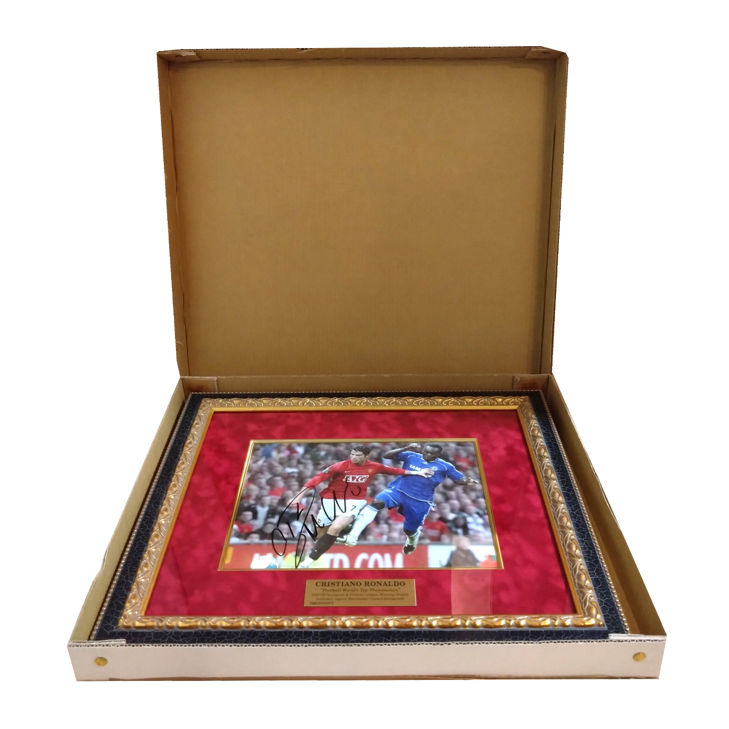 CuriosX / クリスティアーノ・ロナウド直筆サイン入り額装フォト07/08