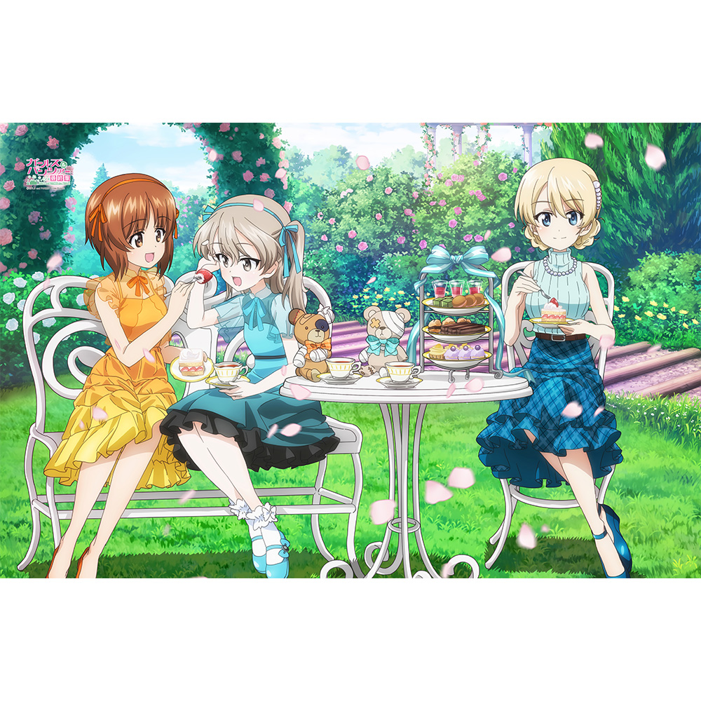 ガールズ＆パンツァー 最終章]描き下ろしタオルケット（お茶会）