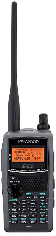 GPS内蔵144/430MHzハンディトランシーバーTH-D72