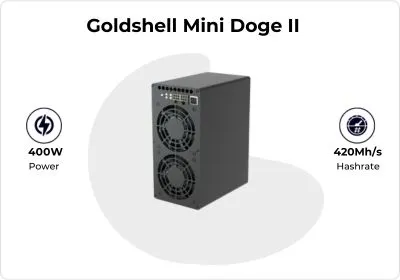 Goldshell Mini Doge II 420Mh/s - CryptoMinerBros