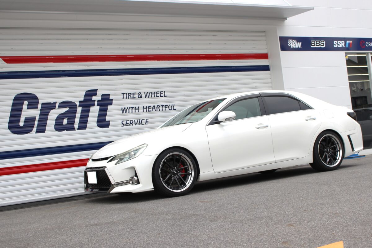 130マークXをツライチに仕上がるには】コンケイブデザインホイール