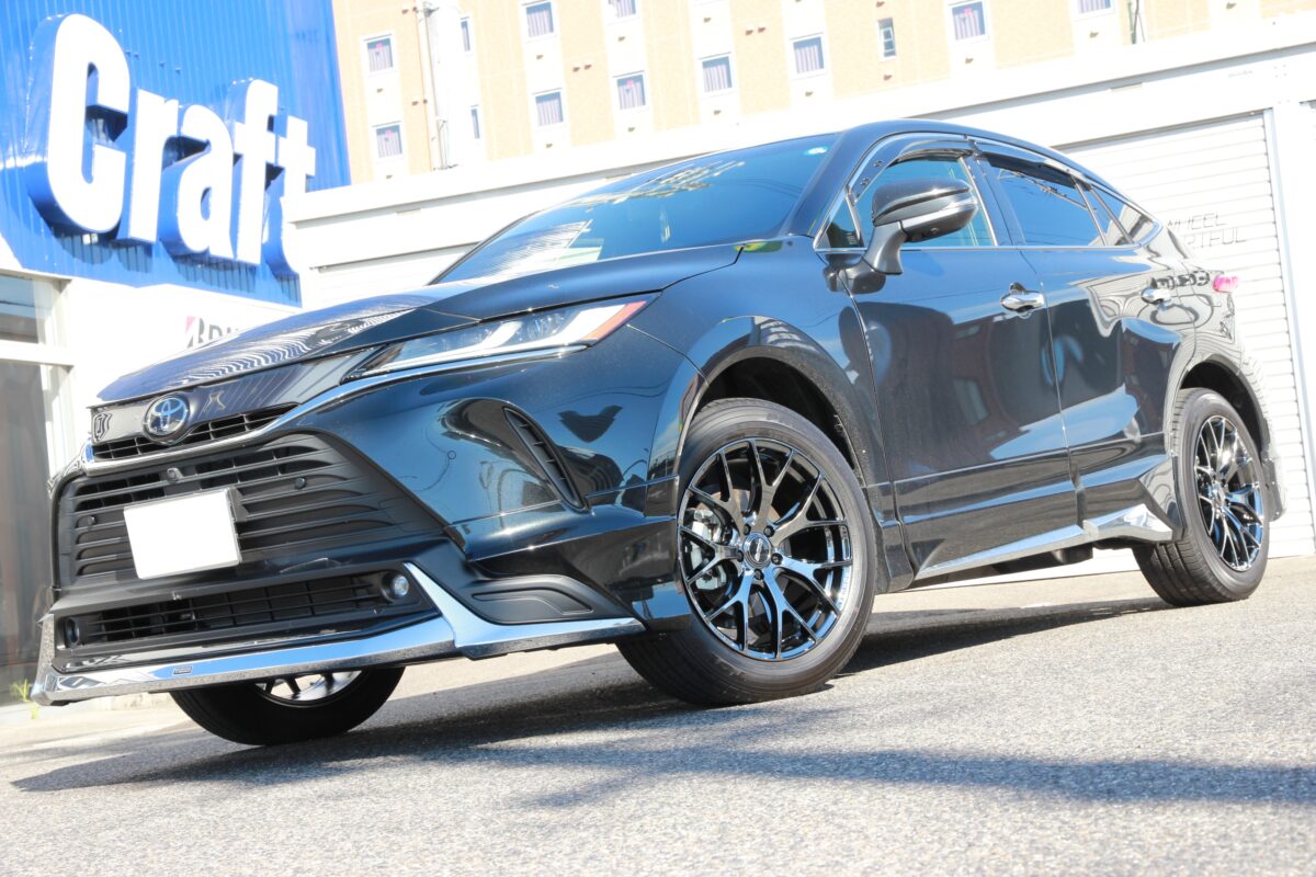 80系ハリアーに乗り心地が変わらない19インチカスタム。人気のレイズ