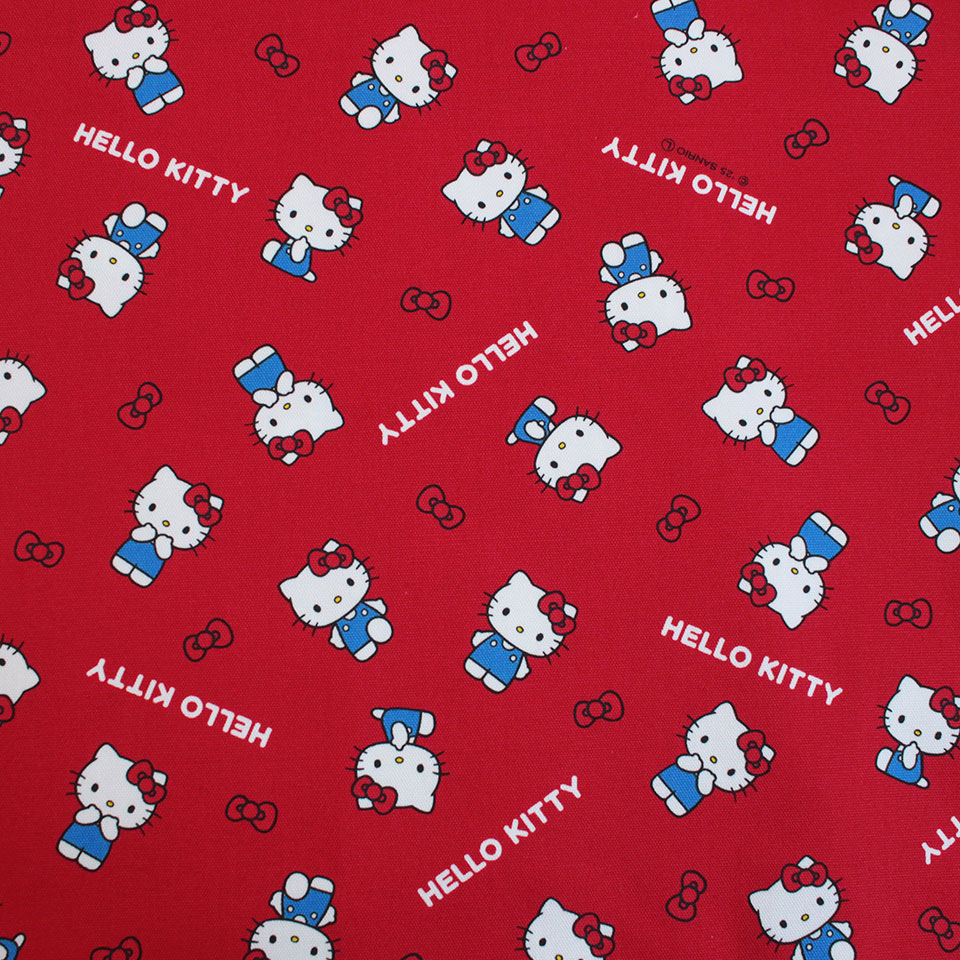 サンリオキャラクターズ オックス生地 1mカット ハローキティ