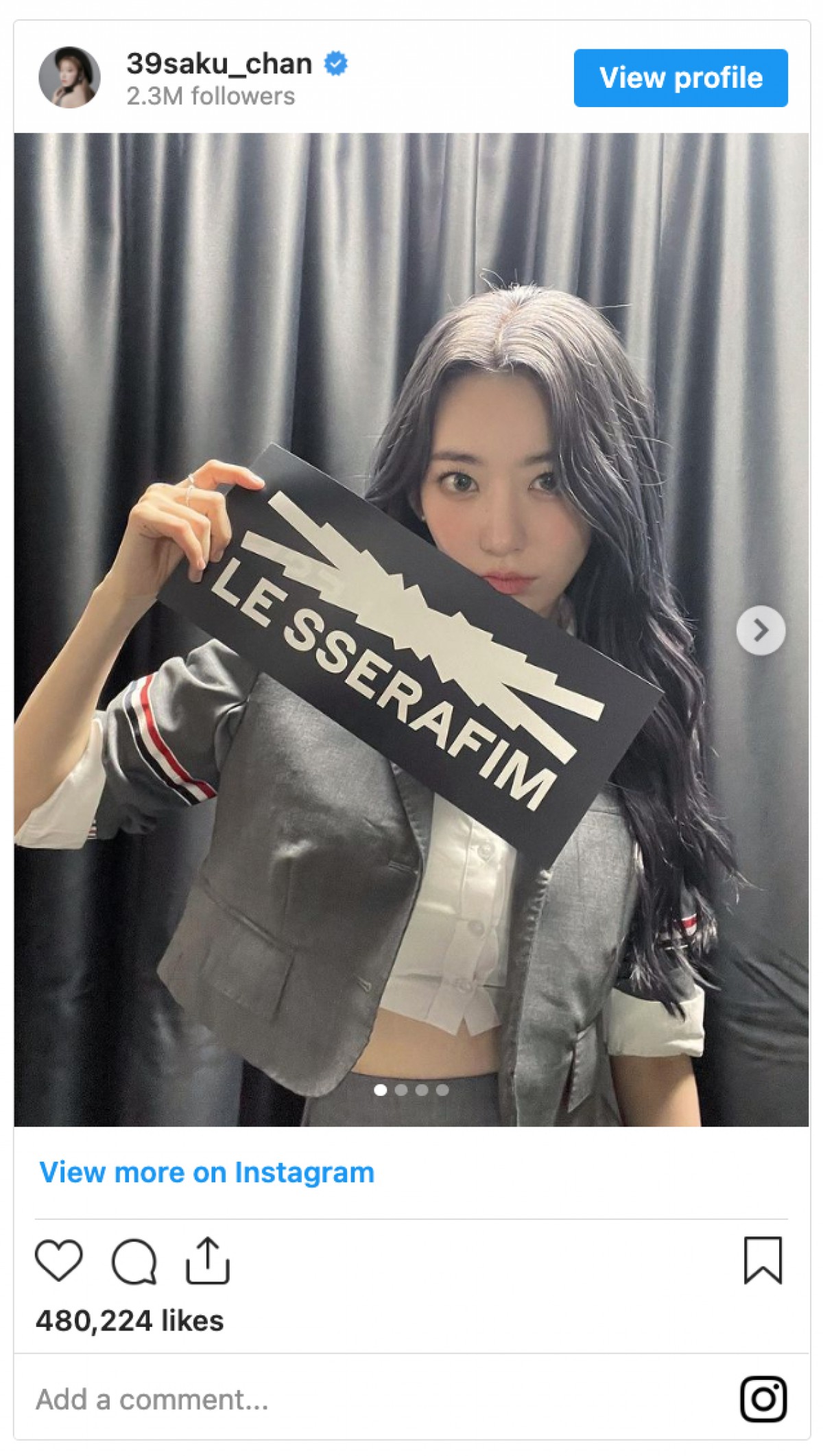 宮脇咲良、HKT48・IZ*ONEに続き3度目 「LE SSERAFIM」デビューを報告