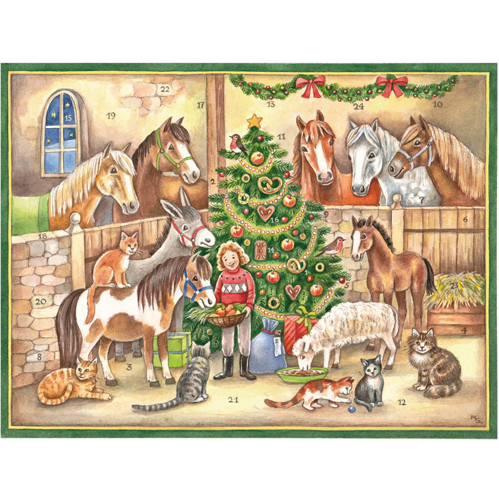 馬小屋【アドベントカレンダー】: 木のおもちゃ｜クレヨンハウス
