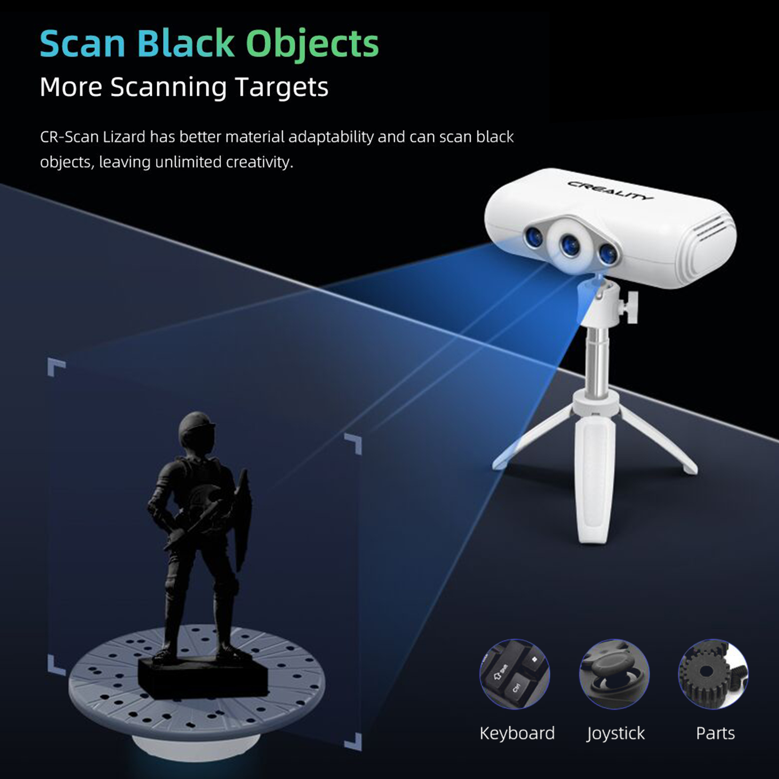 Creality CR-Scan Lizard 0.05mm Accuracy | Creality3D Scanner