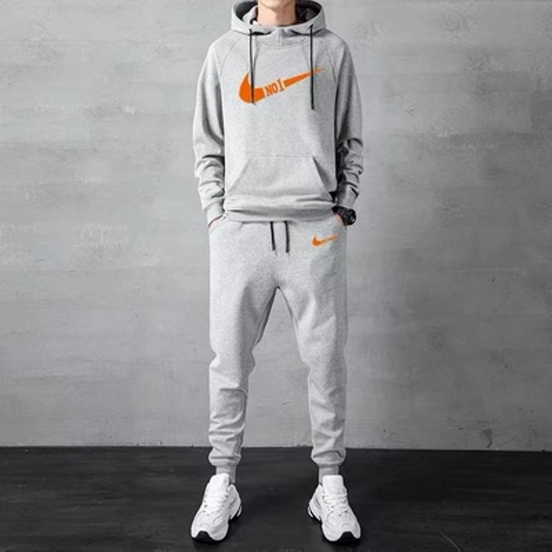 Men& Women NO1 Broken swoosh Setup Hoodie and Pants Set バスケット