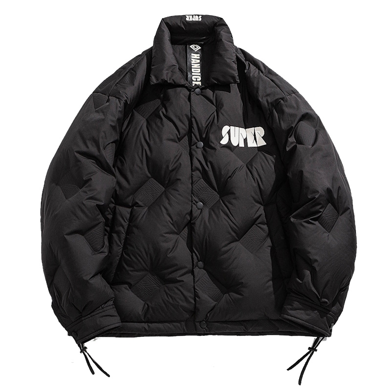 SUPER logo white down quilting Jacket coat ユニセックス 男女兼用