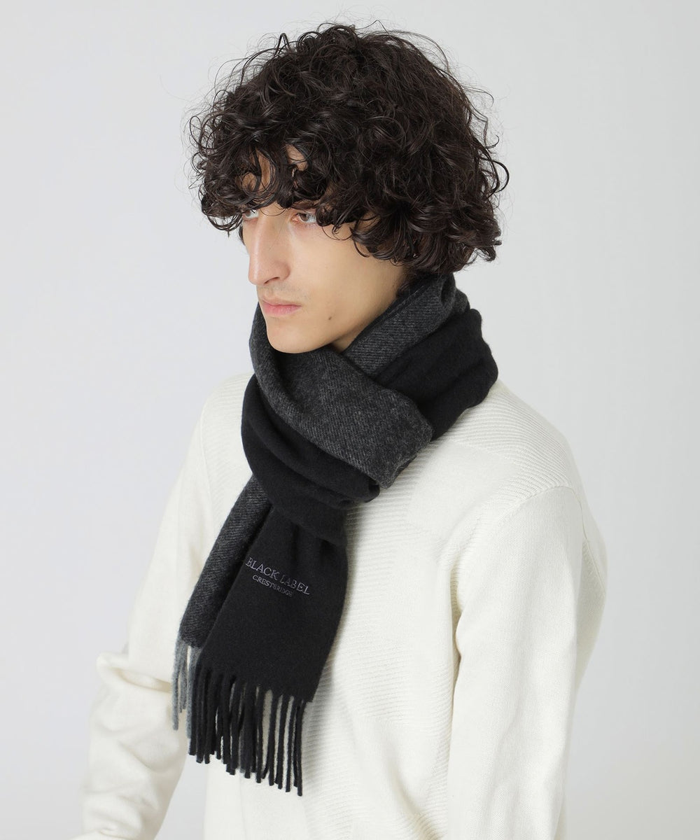 バイカラーソリッドマフラー（マフラー/ストール）｜BLACK LABEL