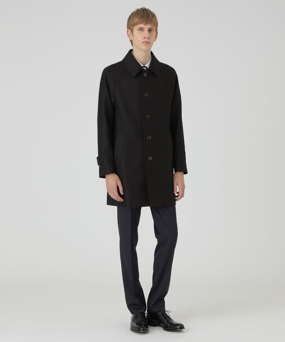 ライトウェイトメルトンステンカラーコート（コート）｜BLACK LABEL