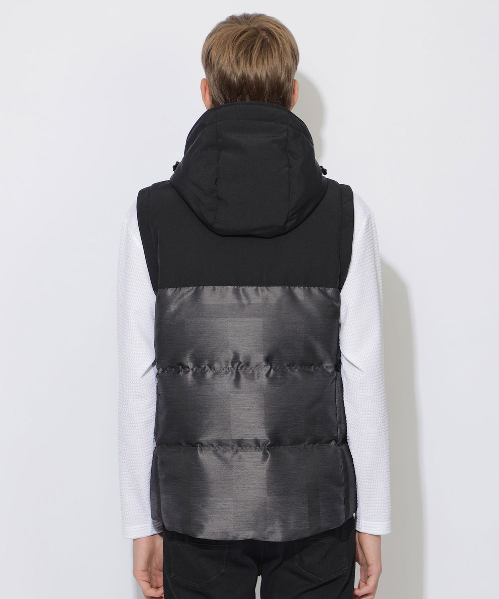 WEB限定】シャドーチェックダウンベスト（ブルゾン）｜BLACK LABEL