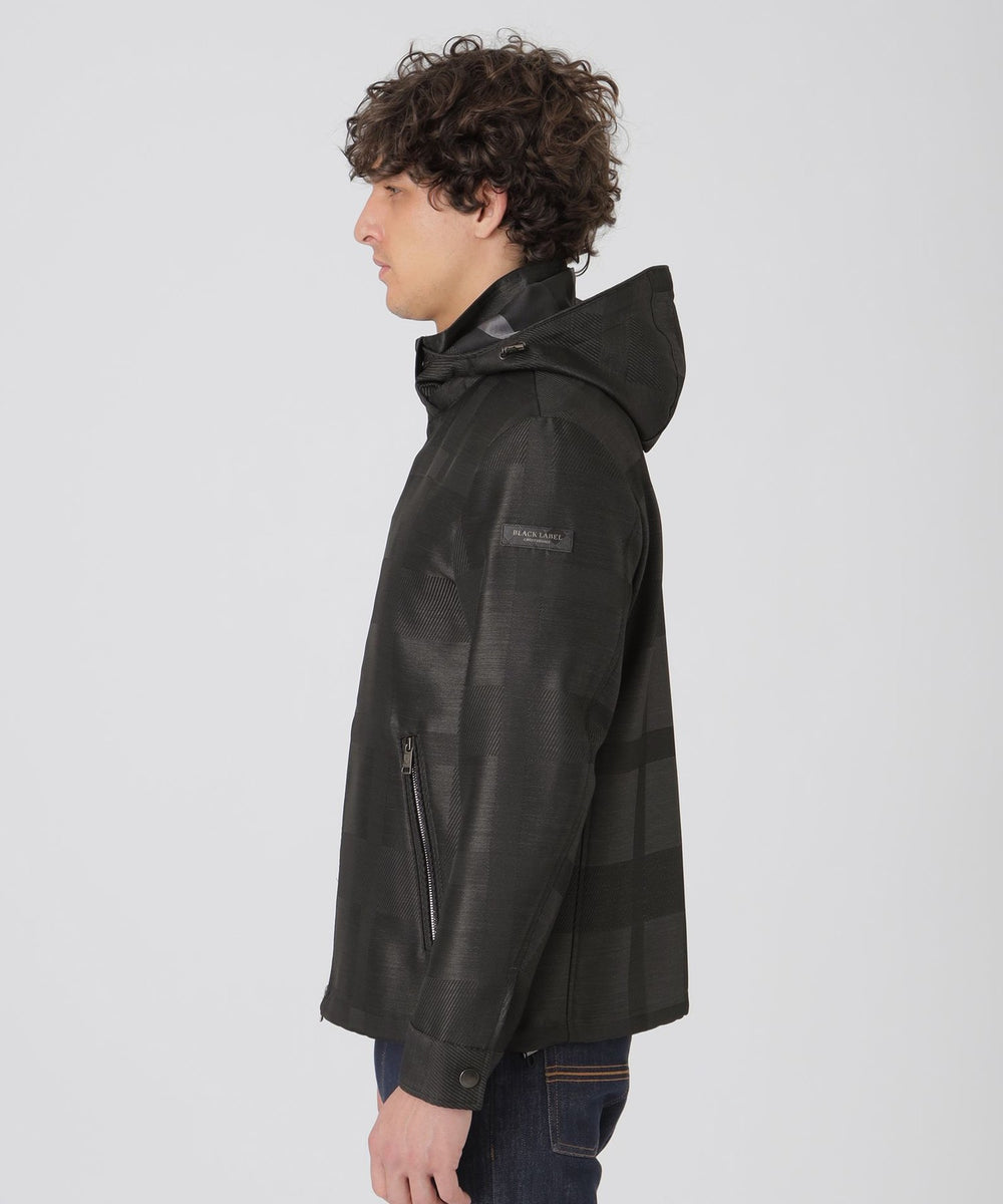 シャドーチェックカルゼパーカー（ブルゾン）｜BLACK LABEL