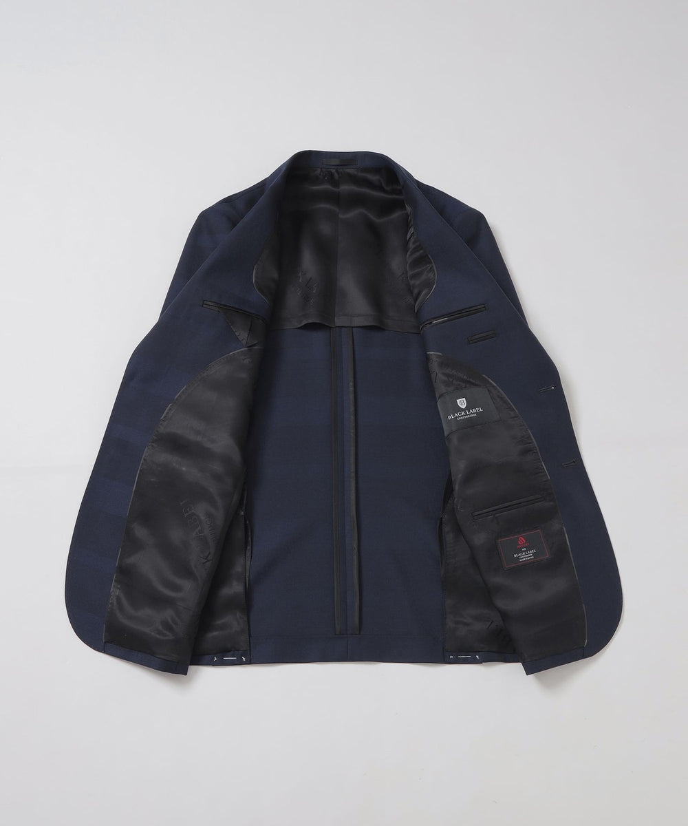 MIYUKI モヘヤブルーシャドークレストブリッジチェックスーツ（スーツ