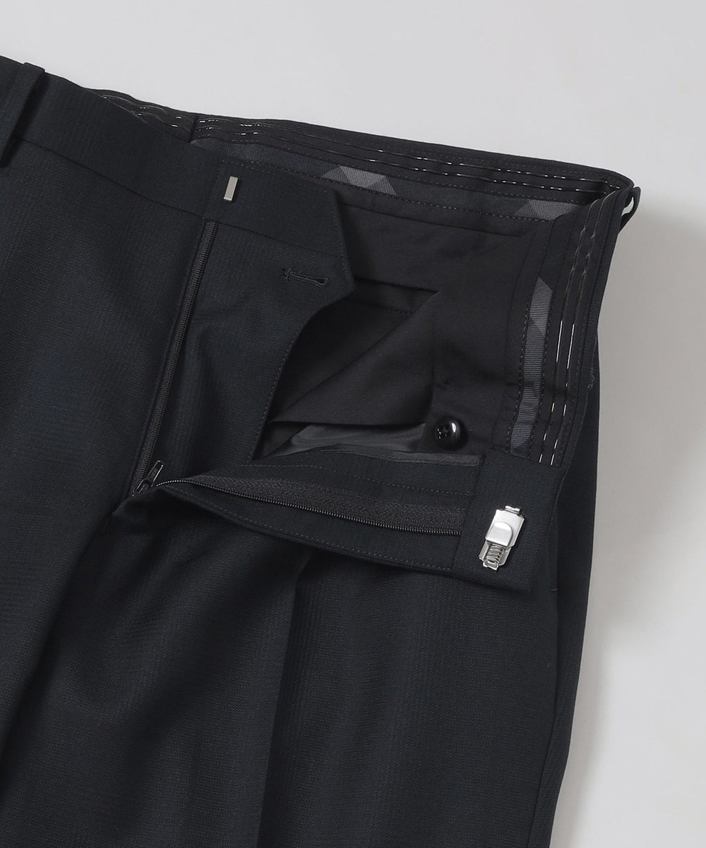 MIYUKI TOPネイビーシャドーグレンチェックスリーピーススーツ（スーツ