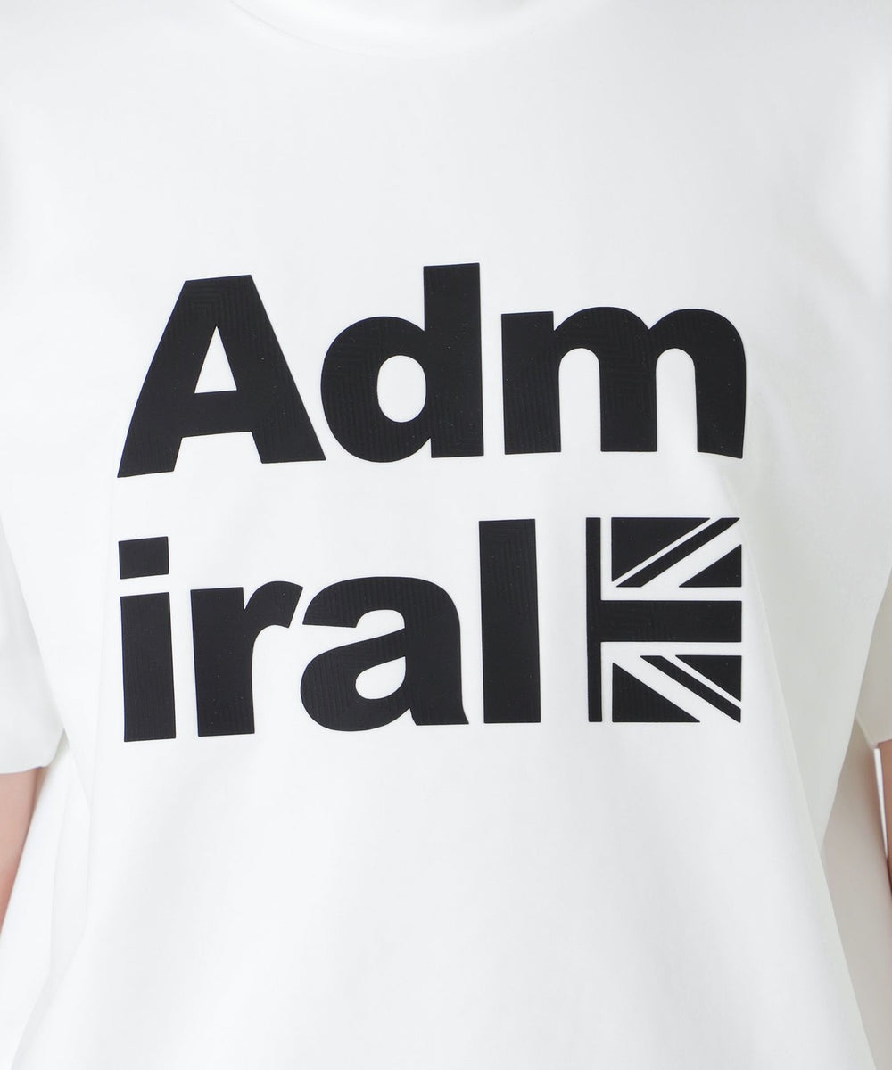 BLACK lab.×Admiral】シャドーチェックロゴグラフィックTシャツ