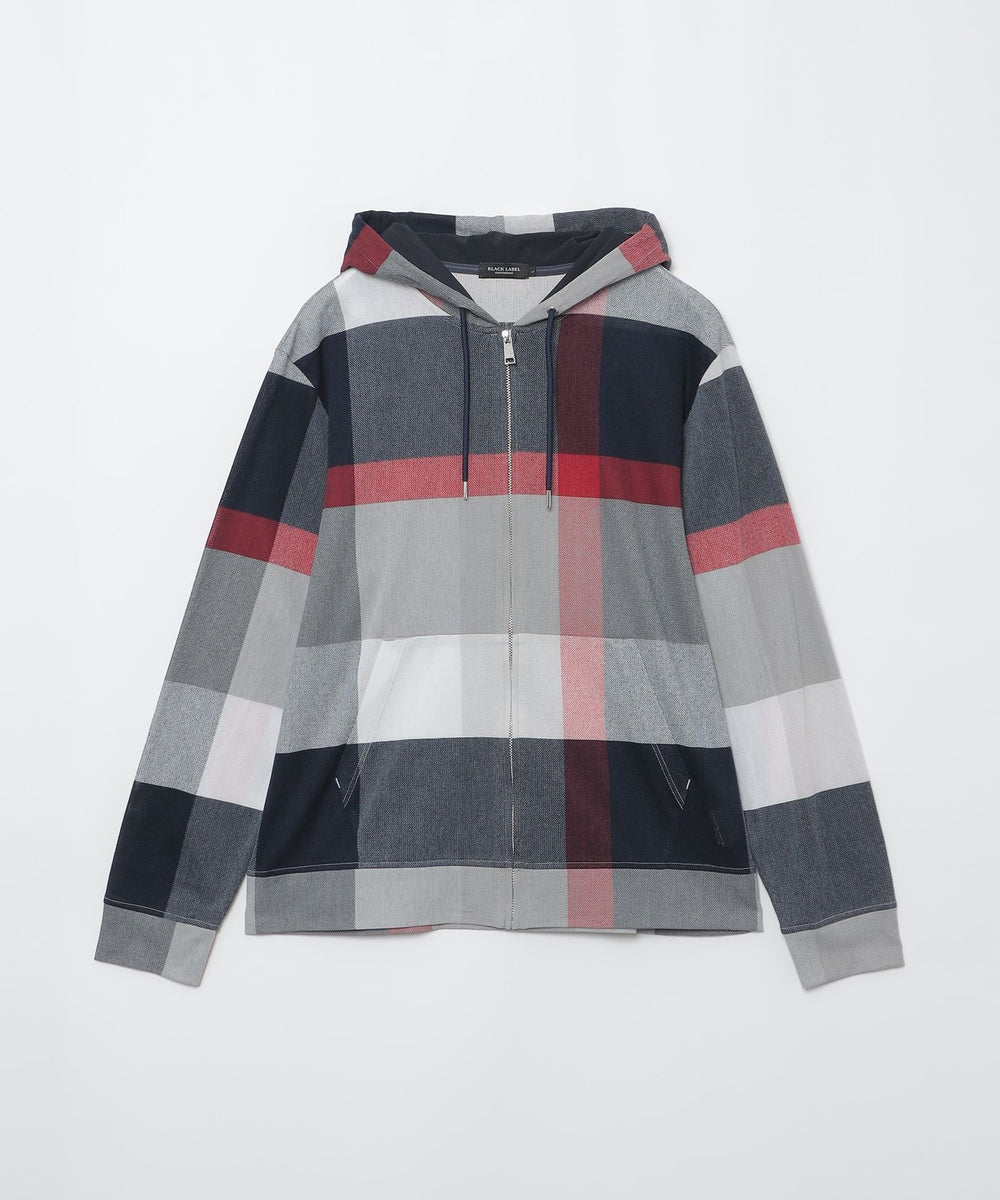 クレストブリッジチェックラッセルパーカー（カットソー）｜BLACK