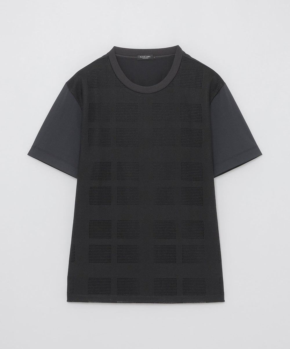 シアーチェックコンビTシャツ（カットソー）｜BLACK LABEL CRESTBRIDGE
