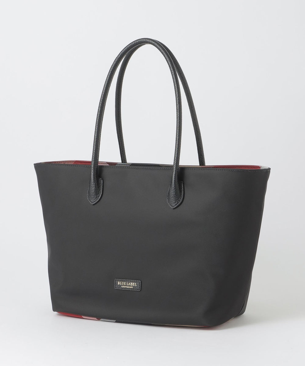 パーシャルクレストブリッジチェックナイロントート（バッグ）｜BLUE