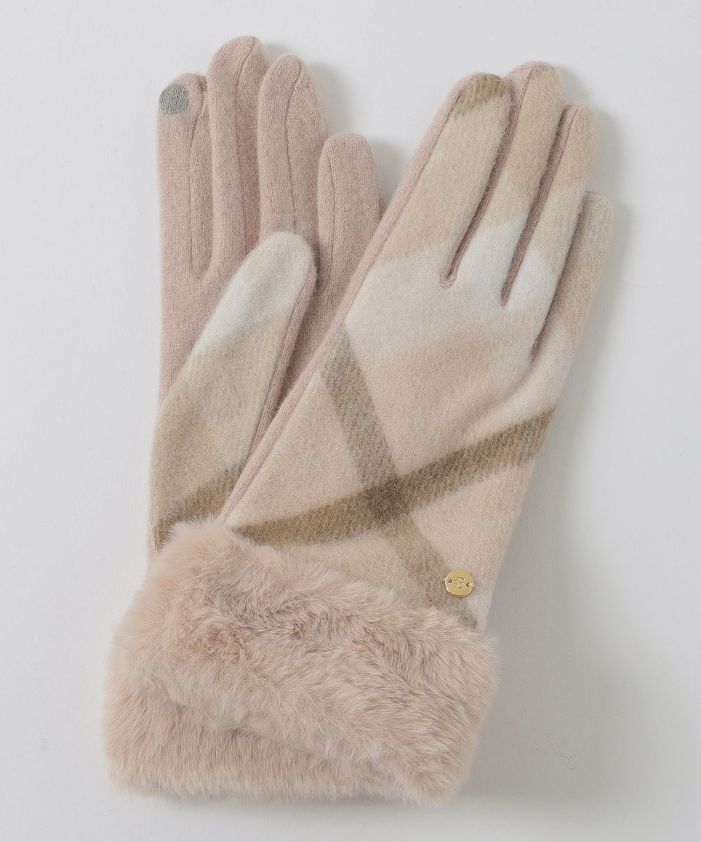 クレストブリッジチェックファーグローブ（ハット/キャップ/グローブ